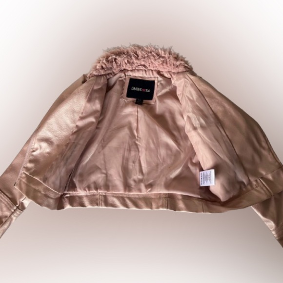 Limited Too Girls Pink Metallic Jacket - Picture 3 of 7